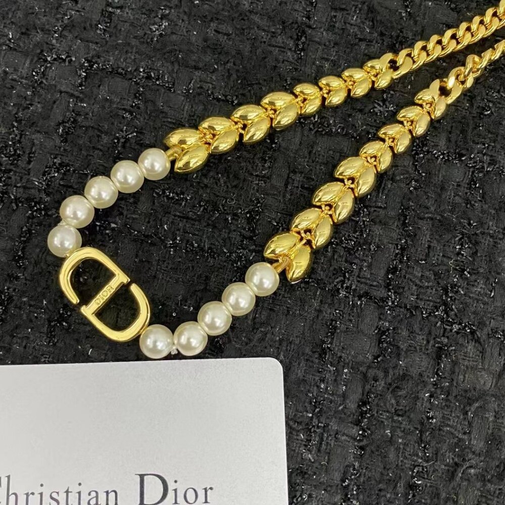 AUTH Christian Dior CD Chain Necklace - Picture 6 of 6